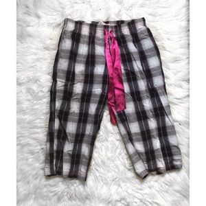 Ocean Pacific Plaid Capri Pajama Pants